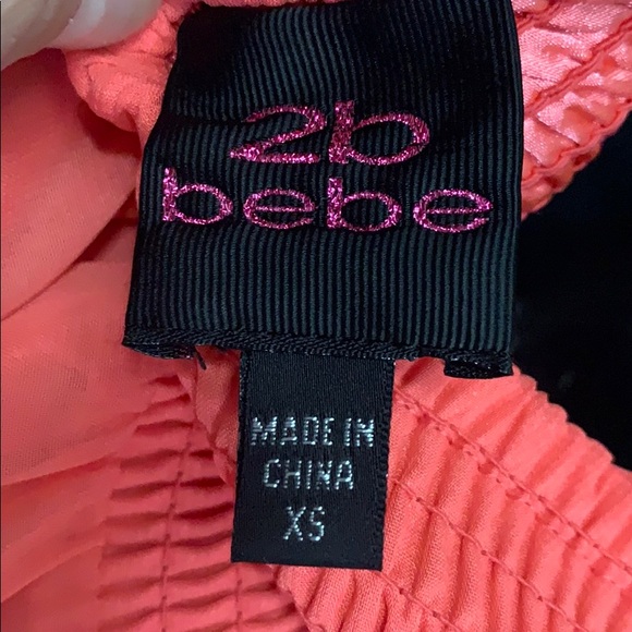 2b Bebe coral strapless dress - Picture 5 of 7